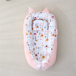 Bρεφική Φωλιά Με Μαξιλάρι Art 5345 53x88 Ροζ