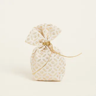 ΠΟΥΓΚΙ ΜΕ ΒΑΣΗ 8 x 12 cm ΖΑΚΑΡ ΕΚΡΟΥ- ΧΡΥΣΟ   Beauty Home