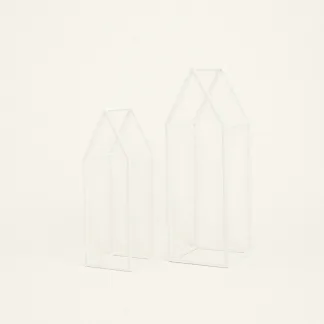 ΜΕΤΑΛΛΙΚΟ ΣΠΙΤΙ ΣΕΤ 2 ΤΜΧ ΛΕΥΚΟ 36 – 45 CM   Beauty Home