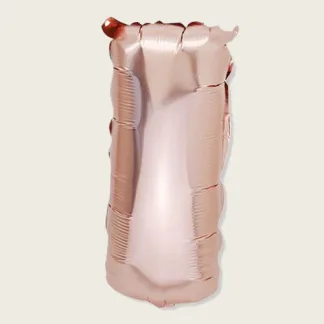 ΜΠΑΛΟΝΙ ΓΡΑΜΜΑ “I” ΡΟΖ ΧΡΥΣΟ 36cm   Beauty Home