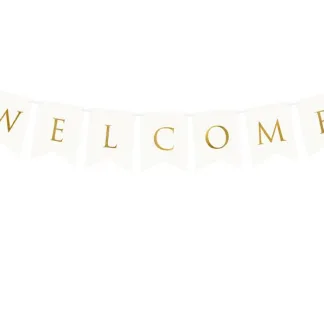 ΧΑΡΤΙΝΗ ΕΠΙΓΡΑΦΗ WELCOME   Beauty Home