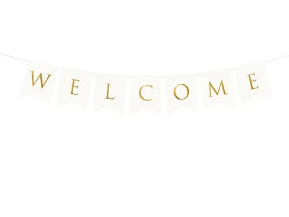 ΧΑΡΤΙΝΗ ΕΠΙΓΡΑΦΗ WELCOME   Beauty Home