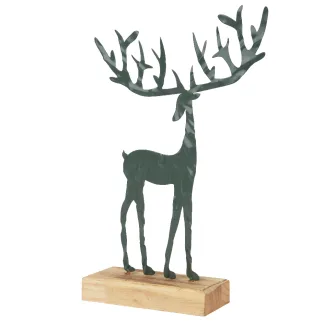 ΜΕΤΑΛΛΙΚΟΣ ΤΑΡΑΝΔΟΣ ΜΕ ΒΑΣΗ DARK GREEN 5 x 15 x 23,5 CM   Beauty Home