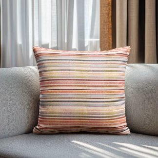 Μαξιλαροθηκη Στοφα Ινδικες Γραμμες