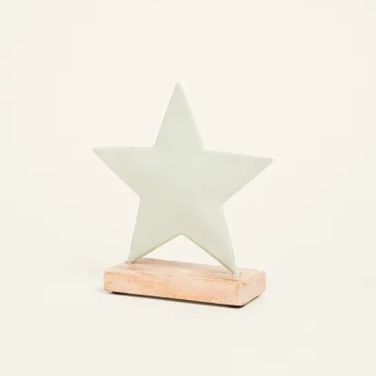 ΜΕΛΛΙΚΟ ΑΣΤΕΡΙ ΜΕ ΒΑΣΗ 15 x 16 CM ΒΕΡΑΜΑΝ   Beauty Home