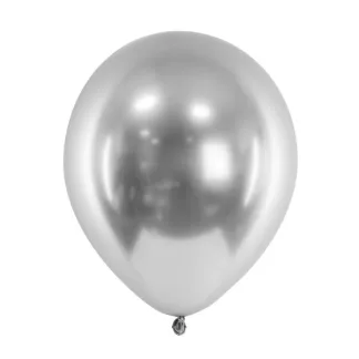 ΜΠΑΛΟΝΙΑ GLOSSY ΑΣΗΜΙ 30 CM  10 TEM   Beauty Home
