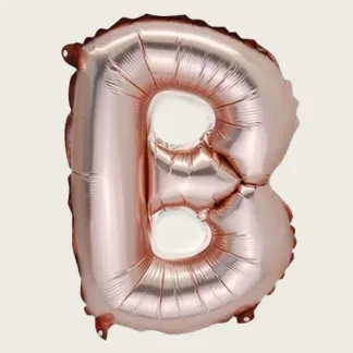 ΜΠΑΛΟΝΙ ΓΡΑΜΜΑ “B” ΡΟΖ ΧΡΥΣΟ 36cm   Beauty Home
