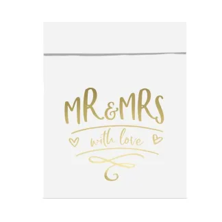 ΣΑΚΟΥΛΑΚΙΑ Mr&Mrs, 6ΤΜΧ  13×16.5cm   Beauty Home