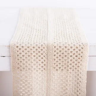 ΔΑΝΤΕΛΑ ΒΑΜΒΑΚΕΡΗ 23CM “ΓΕΩΜΕΤΡΙΚΟ”  Εκρού Beauty Home