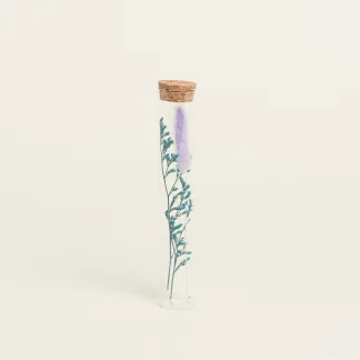 ΓΥΑΛΙΝΟΣ ΣΩΛΗΝΑΣ ΜΕ ΚΛΑΔΙΑ 3 x 18 cm  Λιλά Beauty Home
