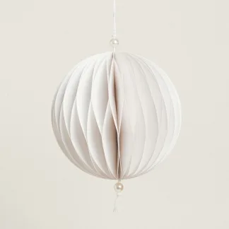 ΧΑΡΤΙΝΗ ΜΠΑΛΑ ΛΕΥΚΗ 15 cm   Beauty Home