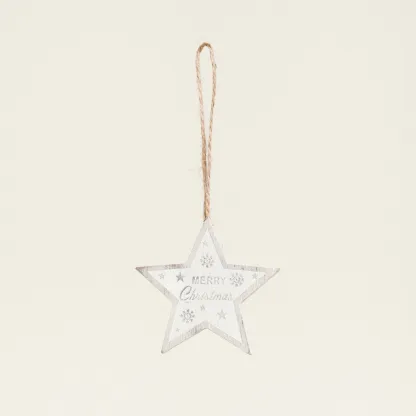 ΞΥΛΙΝΗ ΦΙΓΟΥΡΑ ΑΣΤΕΡΙ MERRY CRISTMAS   Beauty Home