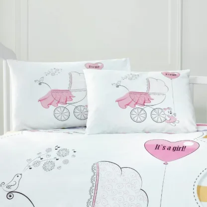 Ζεύγος μαξιλαροθήκες βρεφικές Art 5621 35x45 Ροζ   Beauty Home
