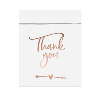 ΣΑΚΟΥΛΑΚΙΑ Thank you, 6 ΤΜΧ 13×16.5cm   Beauty Home