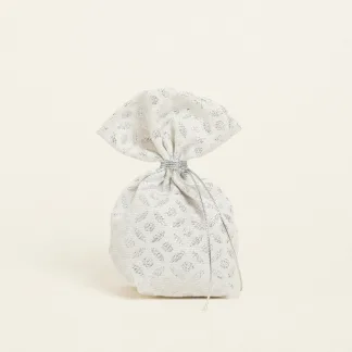 ΠΟΥΓΚΙ ΜΕ ΒΑΣΗ 8 x 12 cm ΖΑΚΑΡ ΕΚΡΟΥ-ΑΣΗΜΙ   Beauty Home