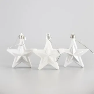 ΑΣΤΕΡΙ ΠΛΑΣΤΙΚΟ, ΛΕΥΚΑ, ΣΕΤ 12ΤΜΧ, 6,5cm   Beauty Home