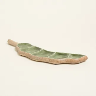 ΠΙΑΤΕΛΑ ΞΥΛΙΝΗ ΜΕ ΣΜΑΛΤΟ ΦΑΣΟΛΙ 11 x 50 cm   Beauty Home