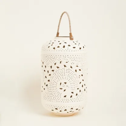 ΦΑΝΑΡΙ ΜΕΤΑΛΙΚΟ ΕΚΡΟΥ 51 x 28 cm   Beauty Home