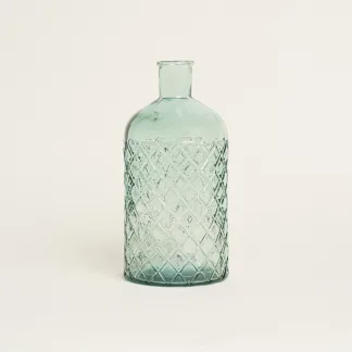 ΒΑΖΟ ΜΕ ΡΟΜΒΟΥΣ 13,5 x 28 cm  Πράσινο Beauty Home