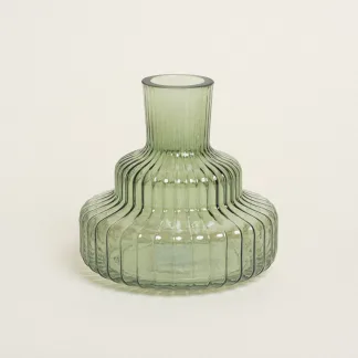 ΒΑΖΟ ΜΕ ΕΠΙΠΕΔΑ 15 x 14 cm  Πράσινο Beauty Home