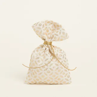 ΠΟΥΓΚΙ 12 x 17 cm ΖΑΚΑΡ ΕΚΡΟΥ- ΧΡΥΣΟ   Beauty Home