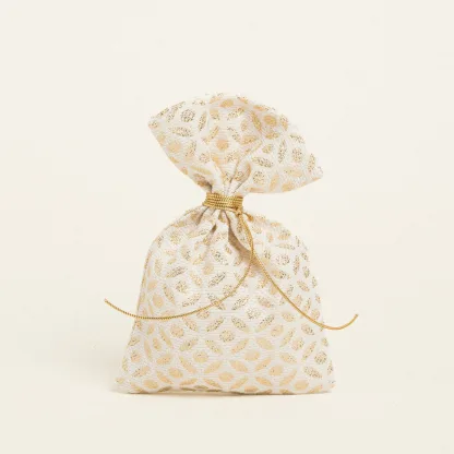 ΠΟΥΓΚΙ 12 x 17 cm ΖΑΚΑΡ ΕΚΡΟΥ- ΧΡΥΣΟ   Beauty Home