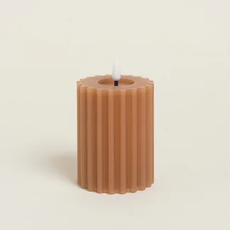 LED ΚΕΡΙ 7,5 x 12.3 cm ΚΑΡΑΜΕΛΑ   Beauty Home