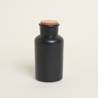ΜΠΟΥΚΑΛΑΚΙ ΜΑΥΡΟ ΜΑΤ ΜΕ ΦΕΛΛΟ 17 x 8 cm 500 ml   Beauty Home