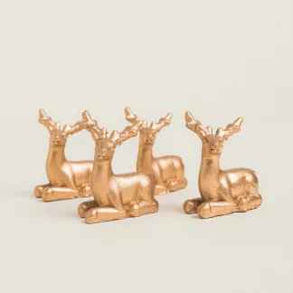 ΧΡΥΣΑ ΤΑΡΑΝΔΑΚΙΑ 3x3cm 4 ΤΜΧ   Beauty Home