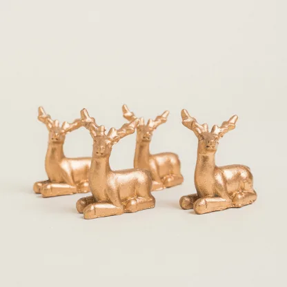 ΧΡΥΣΑ ΤΑΡΑΝΔΑΚΙΑ 3x3cm 4 ΤΜΧ   Beauty Home