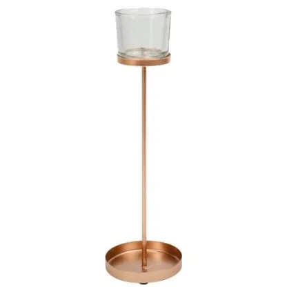ΚΗΡΟΠΗΓΙΟ BILBAO ΡΟΖ ΧΡΥΣΟ 9.5 X 32 CM   Beauty Home