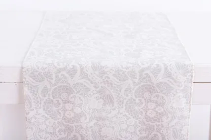 ΡΑΝΝΕΡ ΜΕ ΤΥΠΩΜΑ ΛΕΥΚΗ ΔΑΝΤΕΛΑ   Beauty Home
