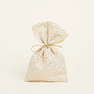 ΠΟΥΓΚΙ 14 x 22 cm ΖΑΚΑΡ ΕΚΡΟΥ- ΧΡΥΣΟ   Beauty Home