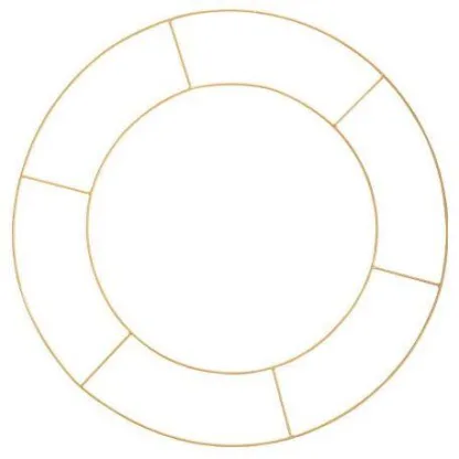 ΜΕΤΑΛΛΙΚΟΣ ΚΥΚΛΟΣ ΔΙΠΛΟΣ 60 CM   Beauty Home