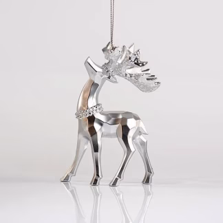 ΤΑΡΑΝΔΟΣ ΑΚΡΥΛΙΚΟΣ, ΜΑΤ ΑΣΗΜΙ, ΜΕ GLITTER, 7×11,6cm Beauty Home ΤΑΡΑΝΔΟΣ ΑΚΡΥΛΙΚΟΣ, ΜΑΤ ΑΣΗΜΙ, ΜΕ GLITTER, 7×11,6cm Beauty Home