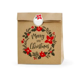 ΣΑΚΟΥΛΑΚΙΑ Merry Little Christmas, 3 ΤΜΧ  25x11x27cm   Beauty Home