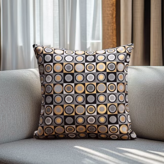 Μαξιλαροθηκη Στοφα Round Circle Luxury