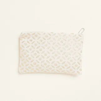 ΠΟΡΤΟΦΟΛΑΚΙ 9 x 16 cm ΖΑΚΑΡ ΕΚΡΟΥ- ΧΡΥΣΟ   Beauty Home