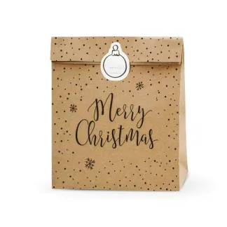 ΣΑΚΟΥΛΑΚΙΑ Merry Christmas, 3 ΤΜΧ  25x11x27cm   Beauty Home
