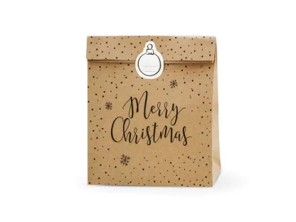 ΣΑΚΟΥΛΑΚΙΑ Merry Christmas, 3 ΤΜΧ  25x11x27cm   Beauty Home