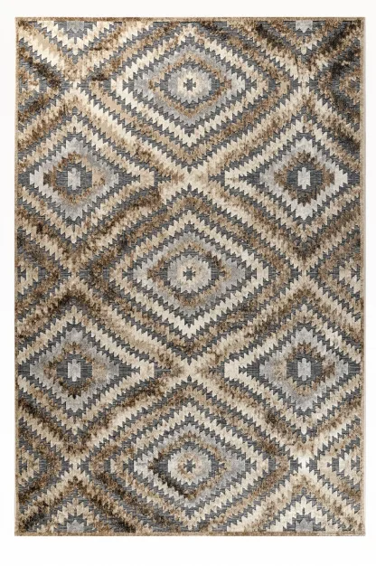 Tzikas Carpets BOHEME  133Χ190 ΤΑΠ. Ρ.Ρ. ΤΟΥΡΚΙΑΣ ΚΑΦΕ-ΓΚΡΙ