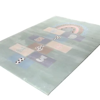 Tzikas Carpets COCOONING 140X200 ΤΑΠ. ACRYLIC ΤΟΥΡΚΙΑΣ ΠΡΑΣΙΝΟ- ΜΕΝΤΑ