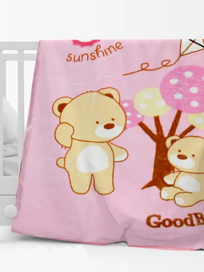 Sunshine Κουβέρτα Βελουτέ Κούνιας 682 Pink 110x140