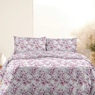 Sunshine Σετ Σεντόνια Flannel 932 Lila Μονό (160x260)