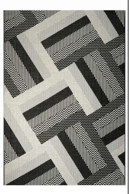 Tzikas Carpets MAESTRO 067X530 ΣΕΤ. Ρ.Ρ. ΤΟΥΡΚΙΑΣ ΜΑΥΡΟ-ΚΡΕΜ