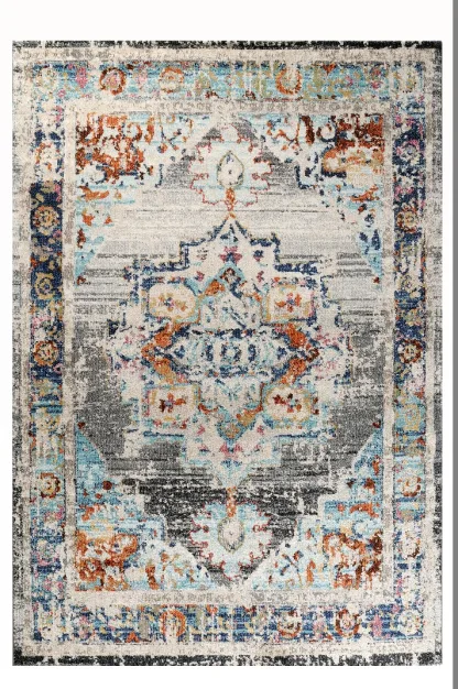 Tzikas Carpets SALSA 080X150 ΤΑΠ. Ρ.Ρ. ΤΟΥΡΚΙΑΣ ΓΚΡΙ