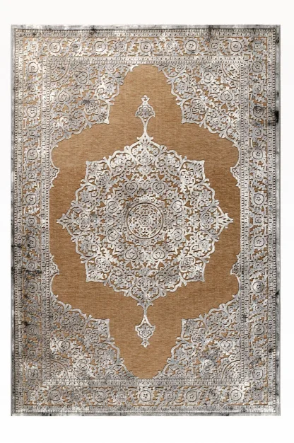 Tzikas Carpets HARMONY 133Χ190 ΤΑΠ. CHENILLE Ρ.Ρ. ΤΟΥΡΚΙΑΣ ΚΑΦΕ-ΓΚΡΙ