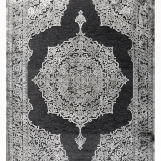 Tzikas Carpets HARMONY 067X500 ΣΕΤ.CHENILLE Ρ.Ρ. ΤΟΥΡΚΙΑΣ ΜΑΥΡΟ-ΑΣΗΜΙ