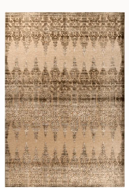 Tzikas Carpets HARMONY 133Χ190 ΤΑΠ. CHENILLE Ρ.Ρ. ΤΟΥΡΚΙΑΣ ΜΠΕΖ-ΚΑΦΕ