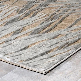 Tzikas Carpets HARMONY 133Χ190 ΤΑΠ. CHENILLE Ρ.Ρ. ΤΟΥΡΚΙΑΣ ΚΑΦΕ-ΓΚΡΙ